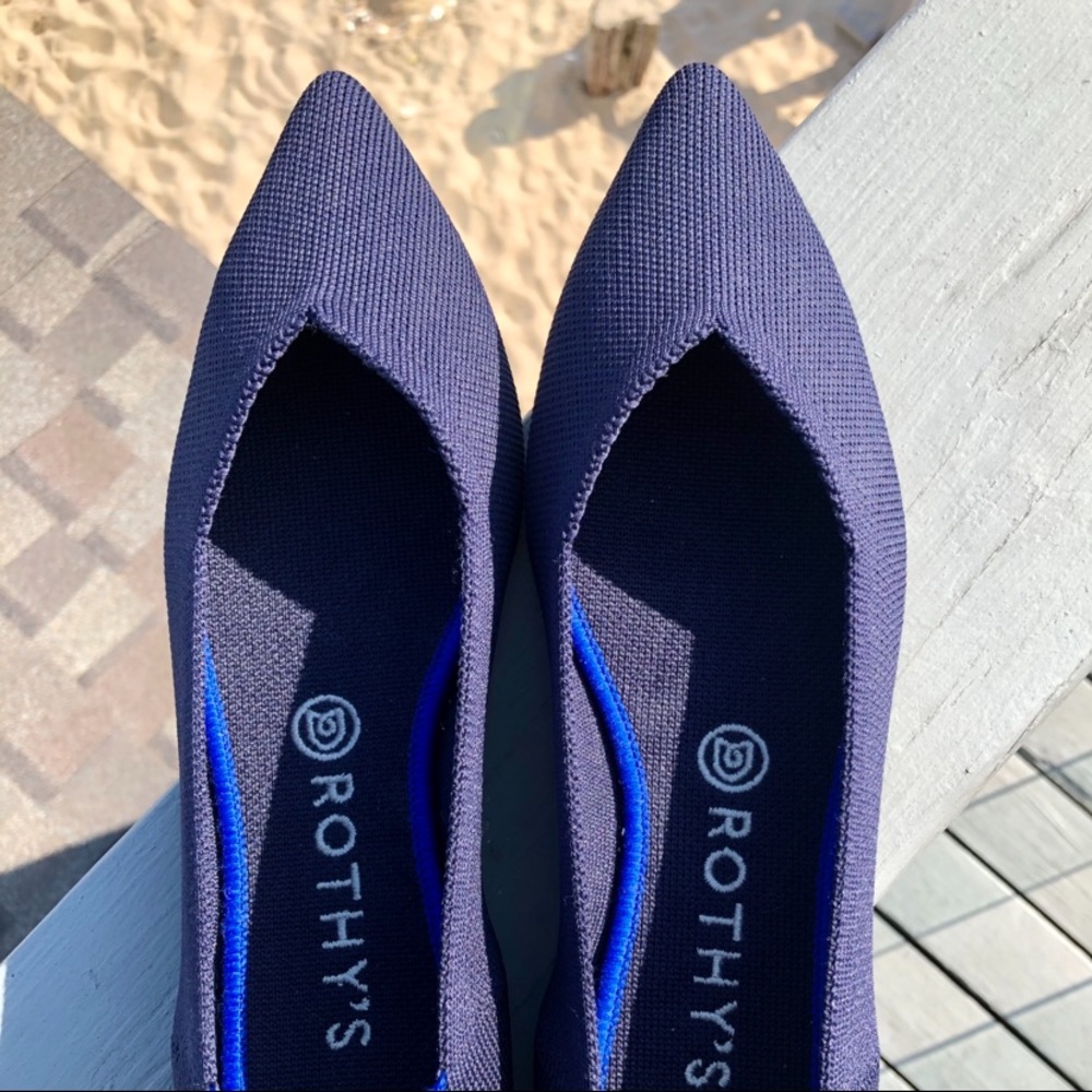 ROTHYS 9.5 navy blue THE POINT worn once!